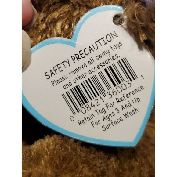 Ty Beanie Boos - COCONUT the Monkey (6 Inch)(2010 Tags / Solid Eyes) - Picture 6 of 12